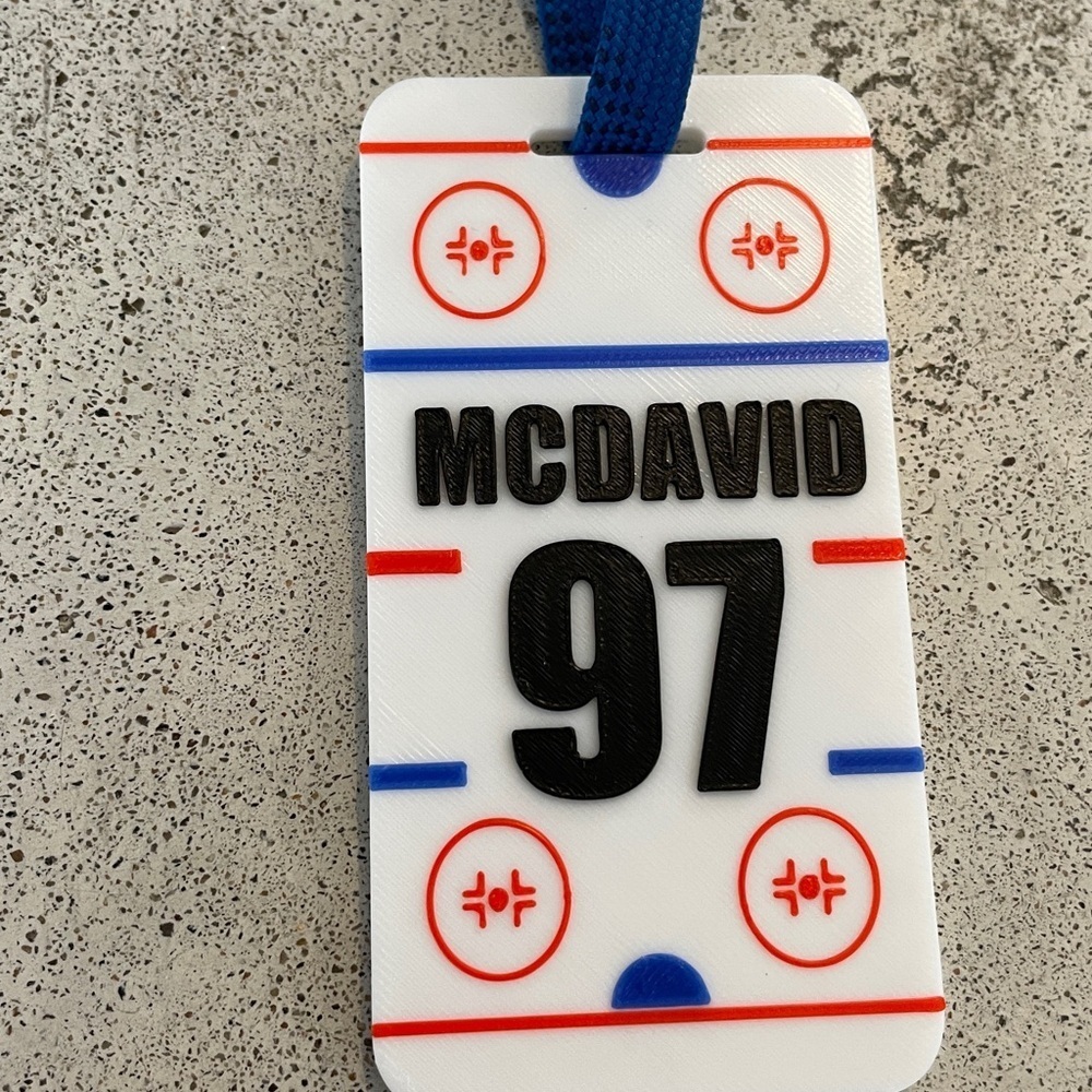 Hockey bag tag… customizable for any name any number! Even your’s! - Picture 6 of 6